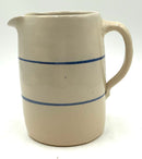 Handmade Pottery Pitcher with Windmill Motif