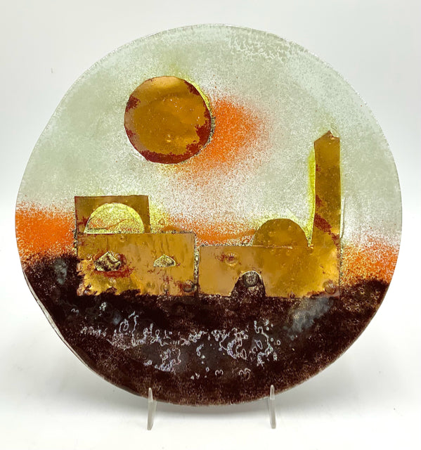 Hannah Bahral Fused Glass Plate