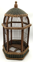 Round Wicker Birdcage