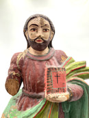 Antique Carved Wood Religious Statue