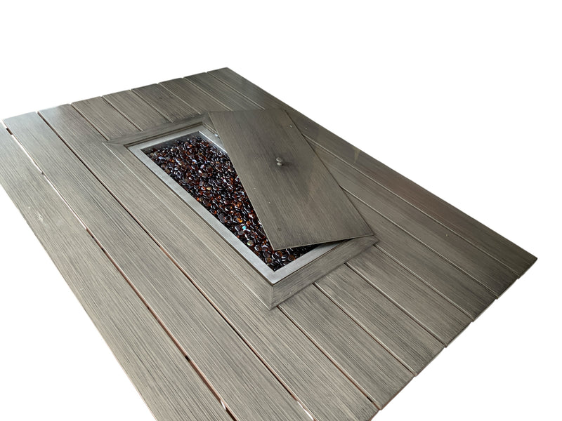 Woodard Rectangular Dining Height Fire Table