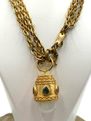 Julie Vos 24kt Gold Plated, Moonstone & Labradorite Necklace