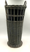 Vintage Wicker Umbrella Stand With Liner