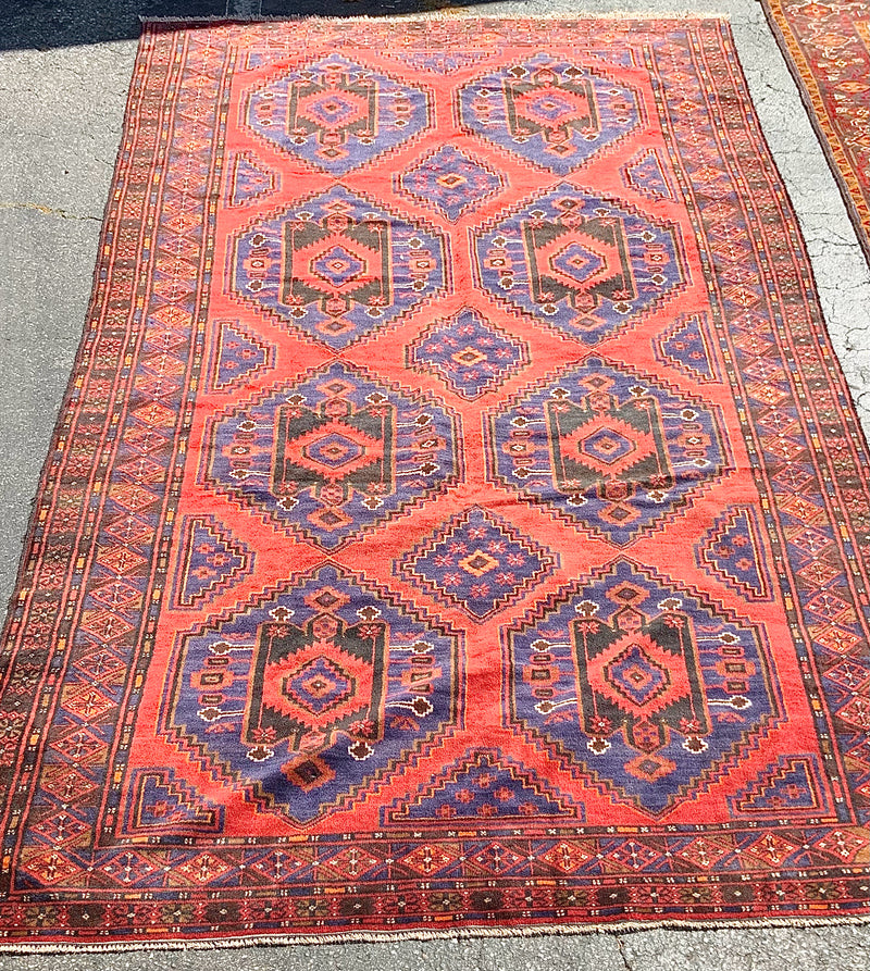 Handmade Afghan Tribal Rug 6'5"x13'