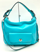 COACH Turquoise Leather Courtenay Legacy Hobo Bag