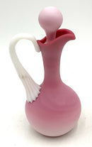 Vintage Italian Satin Art Glass Cruet