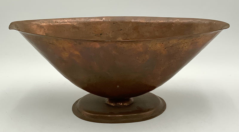 Oval Copper Centerpiece Bowl