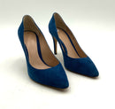 EMPORIO ARMANI Blue Suede Pumps 39