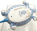 Herend Blue Fishnet Turtle