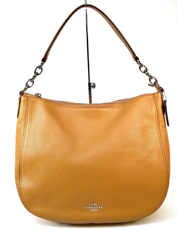 COACH Butterscotch Pebbled Leather Chelsea Hobo Bag NO STRAP