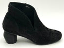 ANTELOPE Black Textured Leather Adora Heeled Boots 39