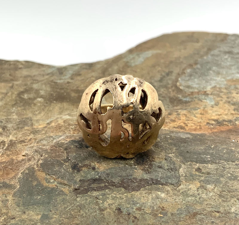 14kt Gold Monogram Ring
