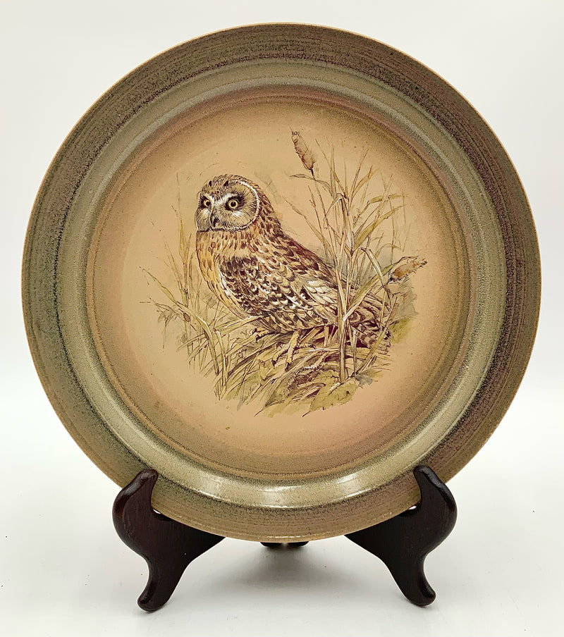 Maitland Smith Pottery Owl Plate