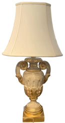 Gold & Cream Urn Lamp