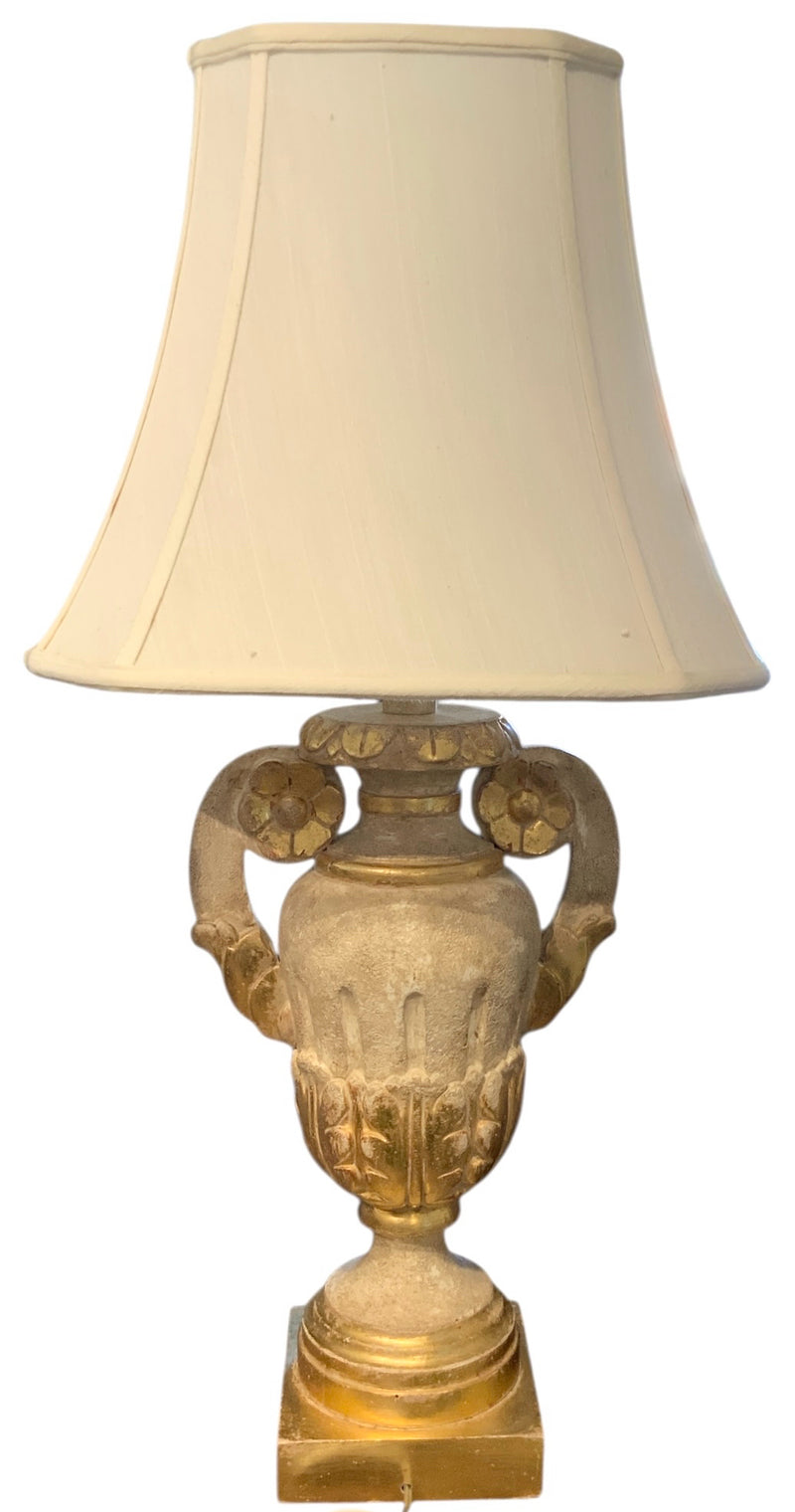 Gold & Cream Urn Lamp