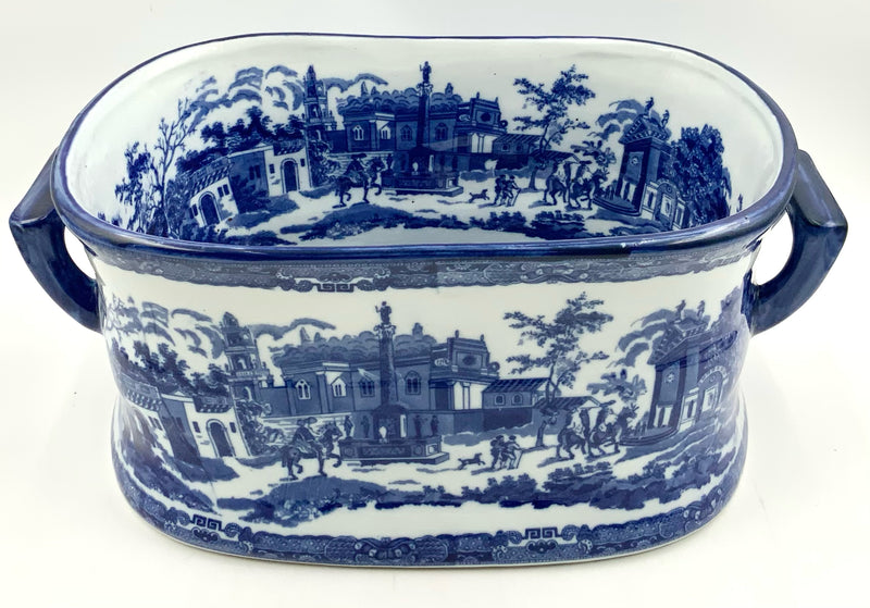 Blue & White Ceramic Footbath