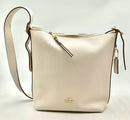COACH Ivory Grained Leather Val Duffle Shoulder Bag