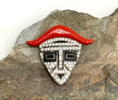 B & M VON WALHOF Oxidized Art Deco Bakelite Bullfighter Brooch