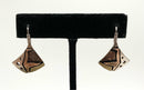 Artisan 10kt Gold, Sterling, Copper & Mokume Gane Earrings