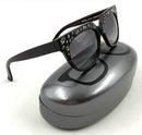 GERMANO GAMBINI Dark Brown Swarovski Crystal Malkina Sunglasses