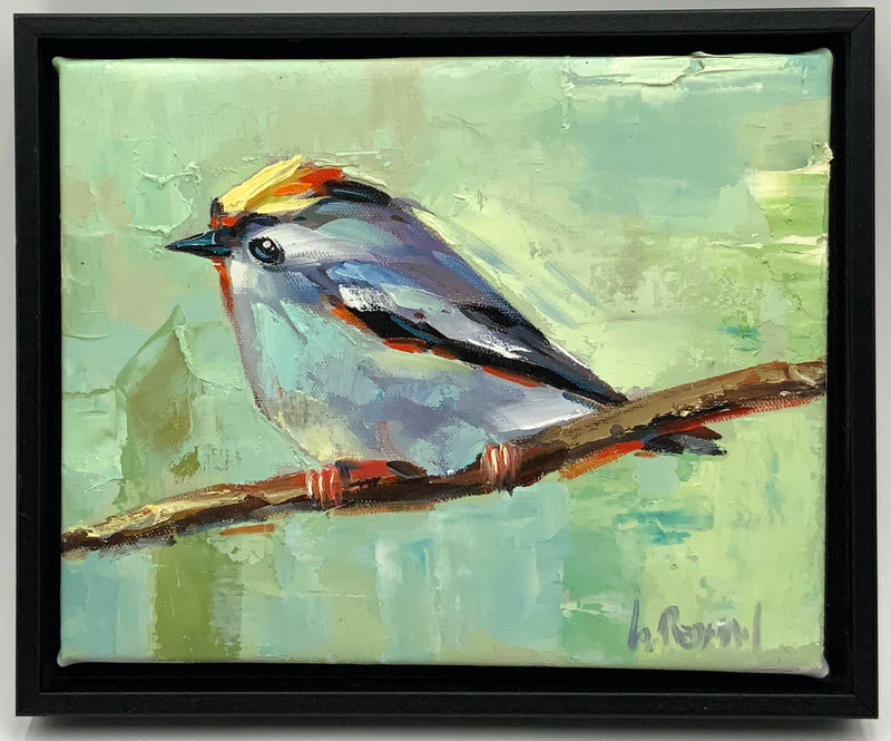 Original Acrylic on Canvas of Chickadee