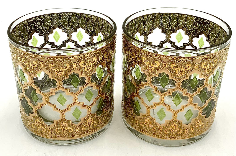 Set/8 Mid Century Culver Valenica Old Fashioned Glasses