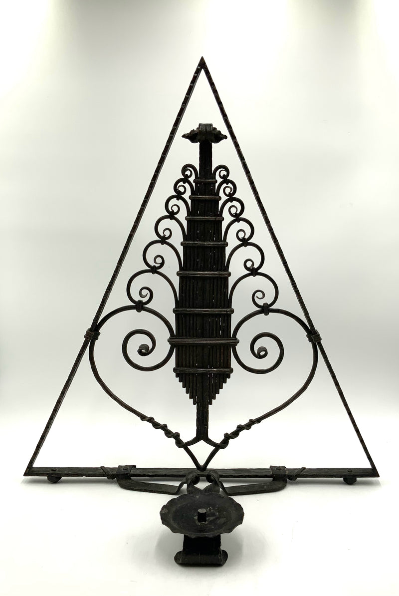 Vintage Handmade Iron Candleholder