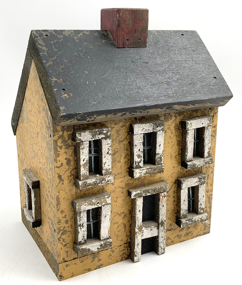 Signed Handmade Folk Art House