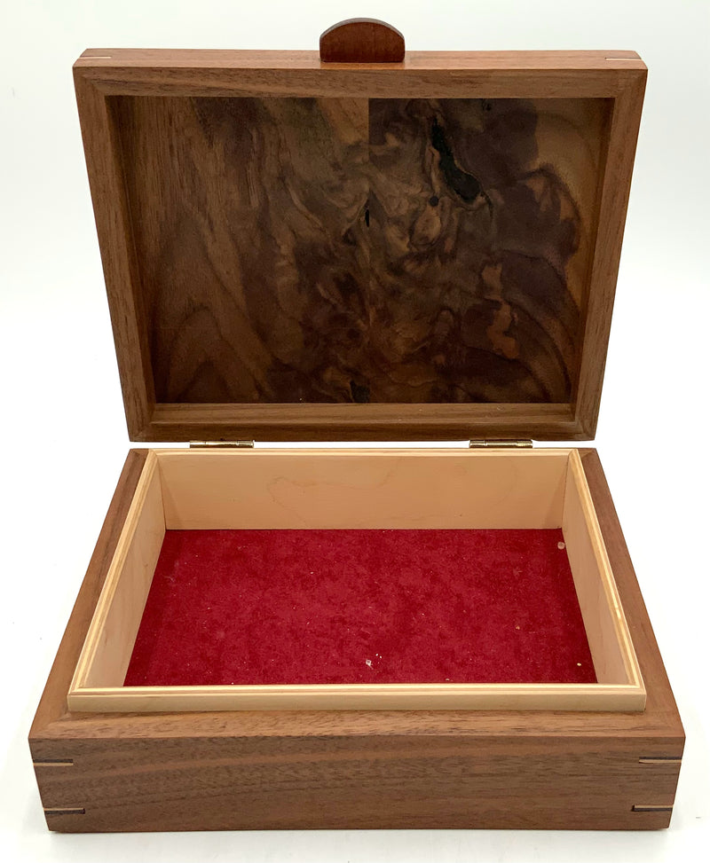 Handmade Mahogany/Oak Lidded Box