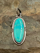 MEXICO STERLING & Turquoise Pendant