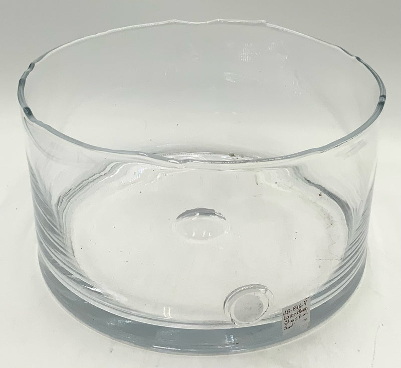 Large Blown Glass Serving Bowl