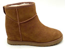 UGG Chestnut Suede Femme Mini Wedge Booties 8 AS IS
