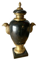 Maitland Smith Black Marble Urn