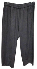EILEEN FISHER Charcoal Cropped Lantern Wool Pants