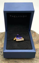 18kt Gold, Diamond & Tanzanite Ring