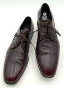 FERRAGAMO Cordovan Leather Lace Up Dress Shoes 12