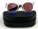 OAKLEY Clear Matte Frame Violet Lens HSTN Metal Sunglasses