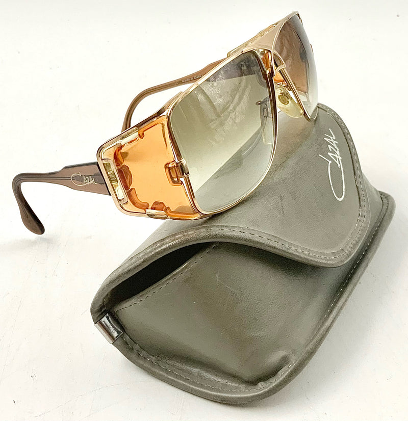 CAZAL Vintage Goldtone Amber 955 Sunglasses