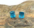 14kt Gold & London Blue Topaz Earrings