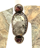 Sterling, Ruby & Quartz Ring