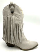 VERY VOLATILE Beige Western Fringe Boots 9