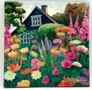 Signed Christy Hayes Acrylic on Canvas of Flowers