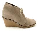 J CREW Beige Suede MacAlister Wedge  Booties 9