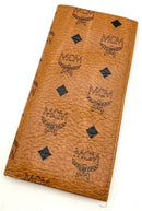 MCM Vintage Cognac Leather Visetos Long Wallet