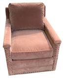 Belso Home Mauve Swivel Club Chair