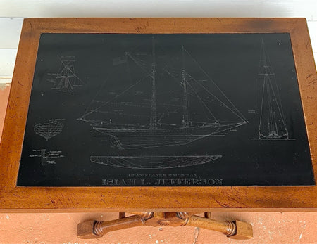 Isiah Jefferson Slate Top Coffee Table with Nautical Motif