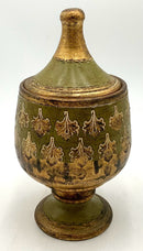 Florentine Terra Cotta Lidded Compote