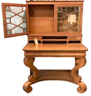 Empire Style Glass Front Secretary
