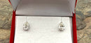14kt White Gold Pear-Shaped Diamond Earrings