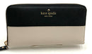 KATE SPADE Black/Pebble Saffiano Leather Lacey Cedar St Continental Wallet